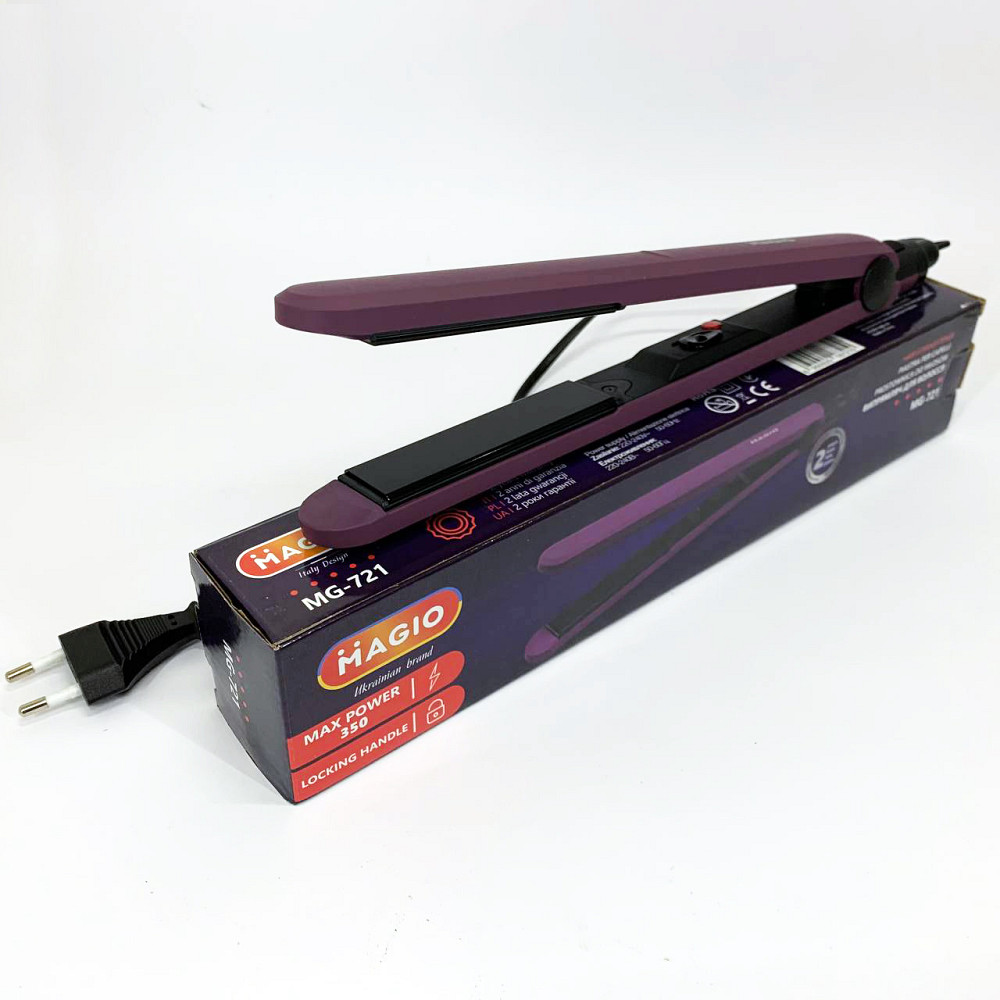 Випрямляч для гладкості волосся MAGIO MG-721, Електричний випрямляч для гладкого волосся FN-21 Львів - фото 8