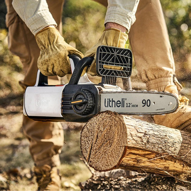 Пила на аккумуляторе для заготовки дров Litheli, Аккамуляторная минипила, АКБ пила для обрезки сада CF-59 Ивано-Франковск - изображение 4