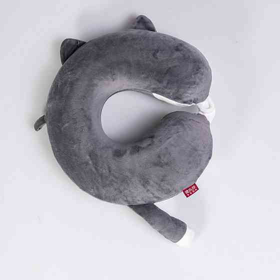 Yiwu Подушка для шиї Kitty U-подібна темно-сіра HP-56-11BG Коломыя