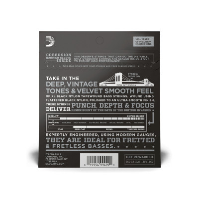 Струни для гітари D'Addario XL Nickel Wound Bass Reg Light Top / Med Bottom (45-105) (EXL165SL) Вінниця - фото 3