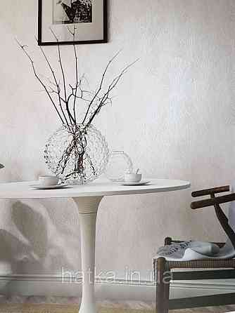 Шпалери вінілові на флізелін Marburg Giulia геометрія абстракція смуга півколо білі на світло-коричневому 3д Київ