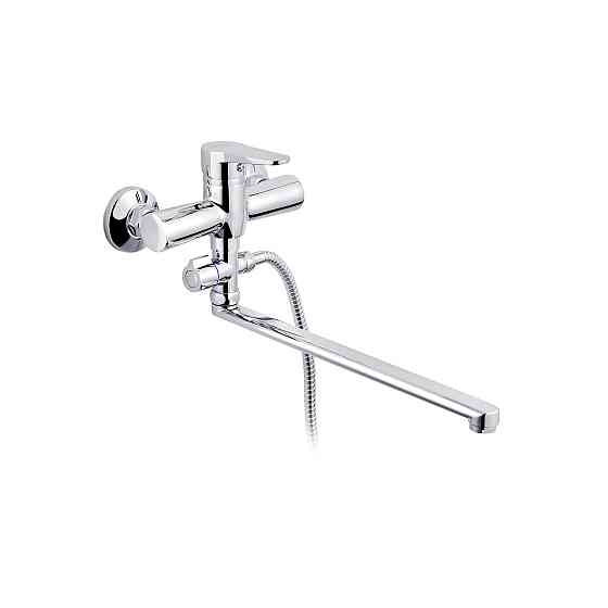 Змішувач для ванни Kroner KRM Elbe - C072 з душовим гарнітуром, хром Київ
