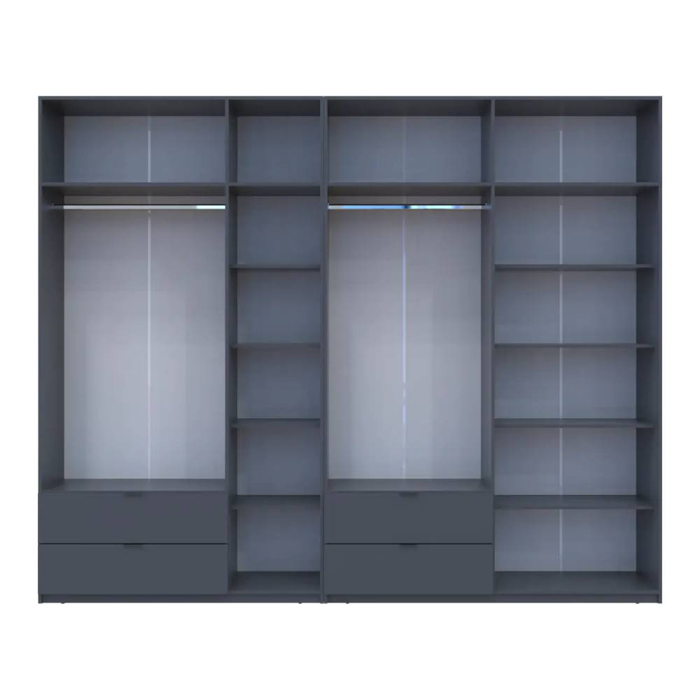 Шкаф для одежды Doros Лукас Графит 3+4 ДСП 295х50х240 DRS-011697 (42005125) Днепр - изображение 5