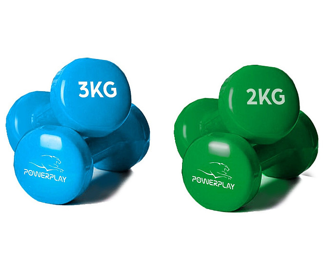 Набір гантелей в кейсі 12 кг. PowerPlay 4118 Fitness Dumbells (2шт.*1кг. 2шт.*2кг. 2шт.*3кг.) Кам'янське - фото 9