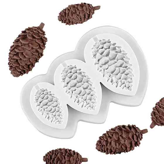 Молд для леденцов Шишки 118 на 75 мм серый Киев