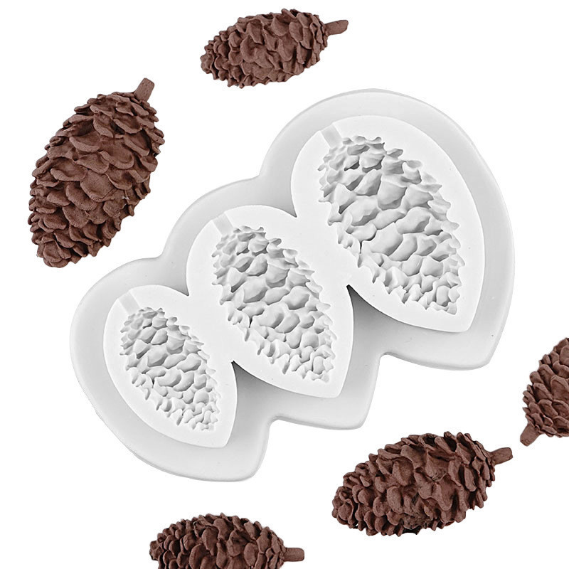 Молд для леденцов Шишки 118 на 75 мм серый Киев - изображение 5