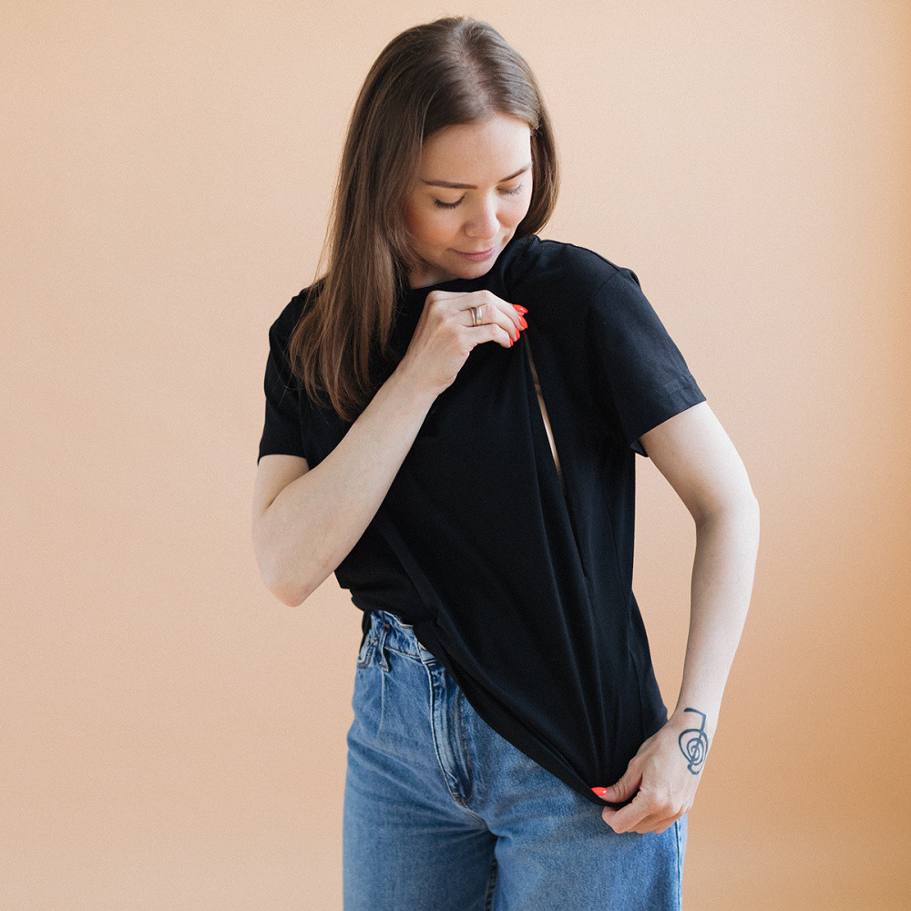 Футболка оверсайз для вагітних і годувальниць Київ - фото 3