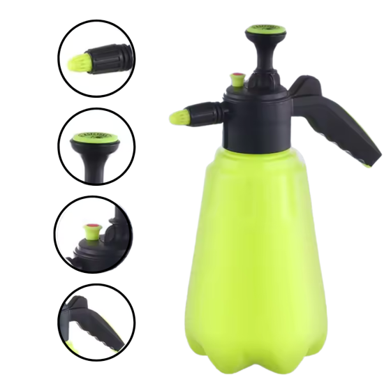 Ручной опрыскиватель для сада и огорода пневматический садовый,пластиковый,жёлтый на 2 литра Каменец-Подольский