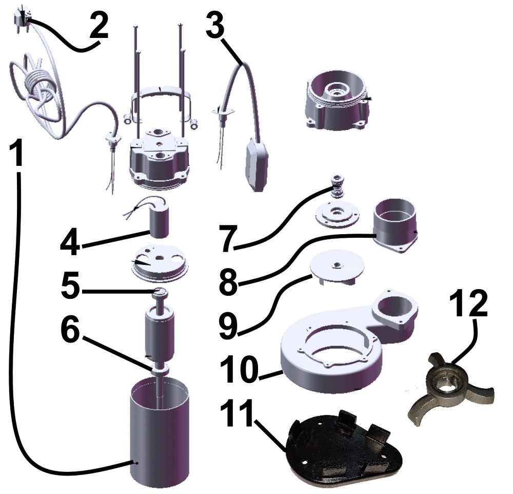 Насос фекальний з ріжучим механізмом Optima V 550 DF 0,55 кВт Тернополь - изображение 6