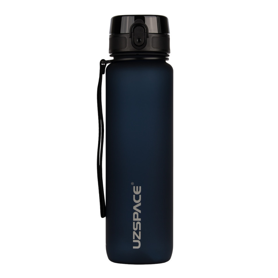 Пляшка для води UZSPACE 3038(Dark-Blue) 1000 мл, темно-синя Вінниця - фото 1