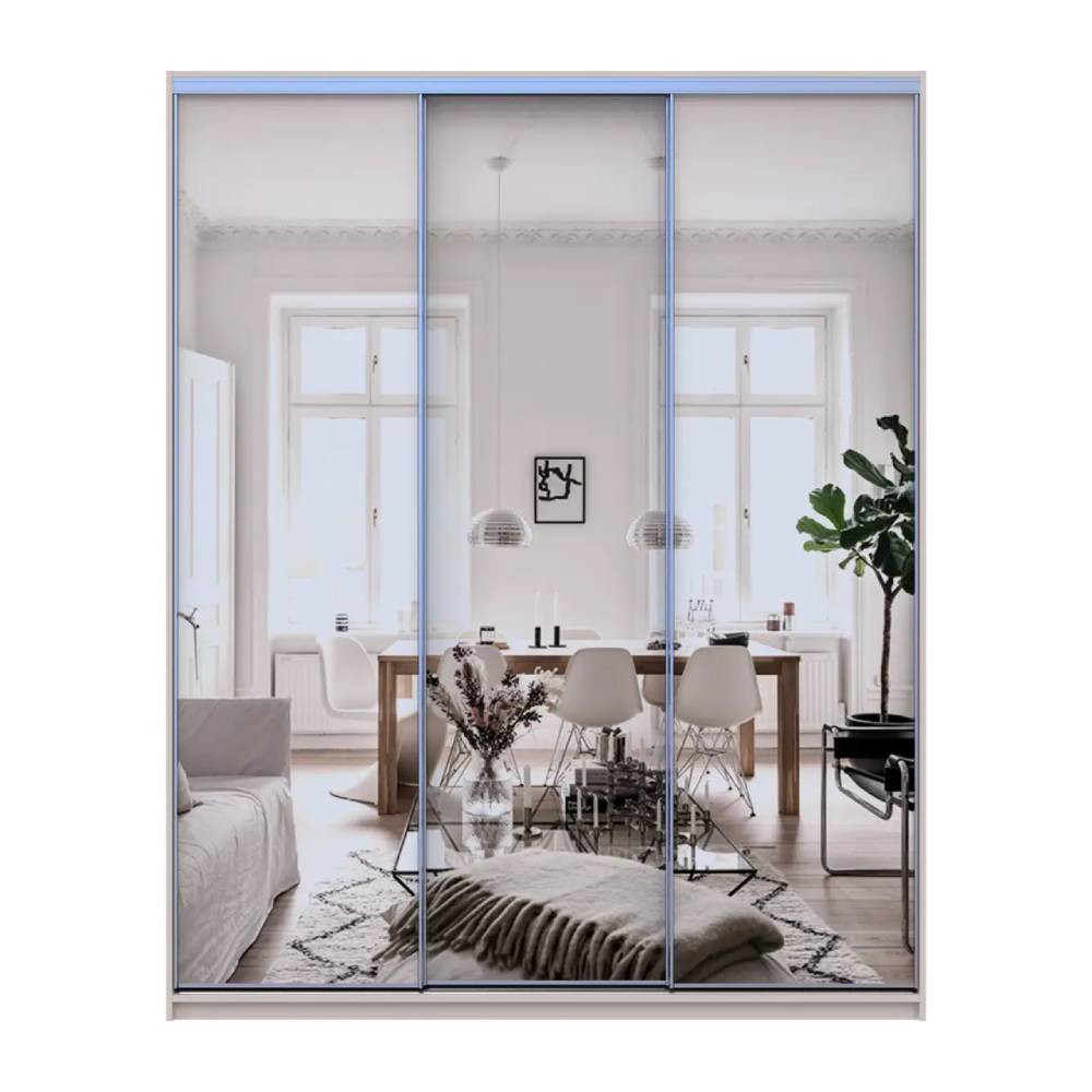 Шафа-купе Doros Сіті Лайт Кашемір 3 дзеркала 180х60х225 (80736374) Львів - фото 3