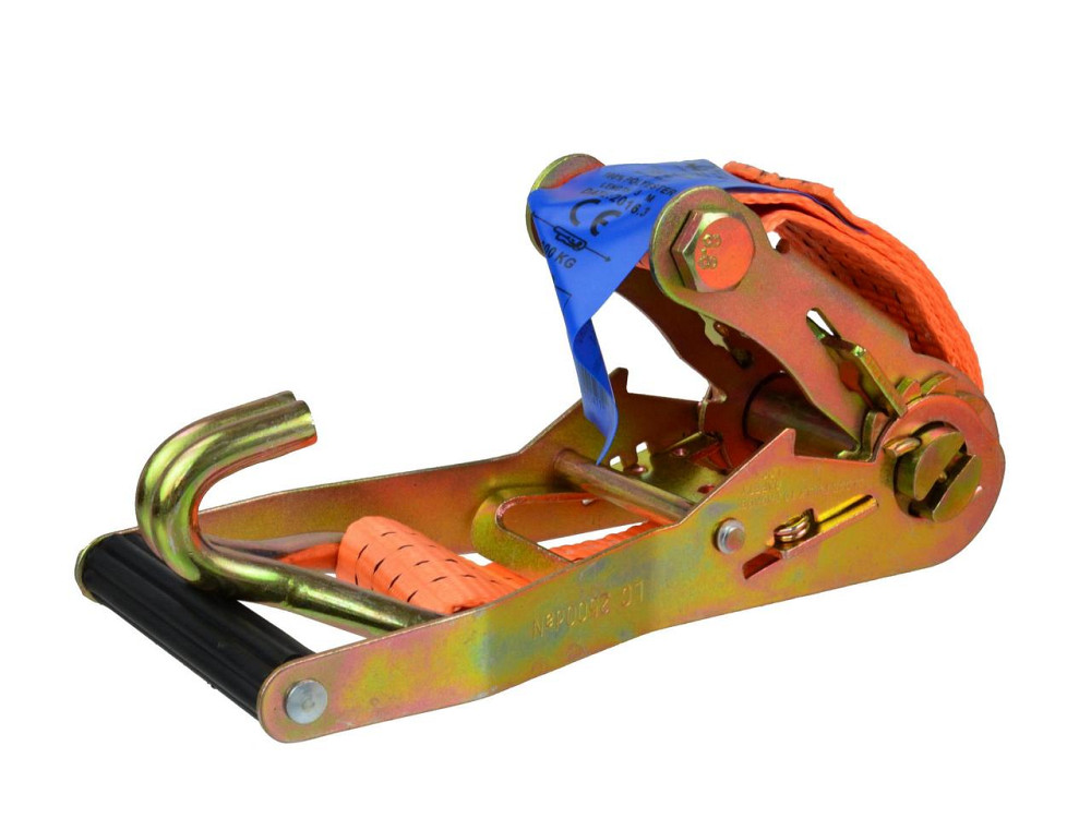 Стяжний ремінь троьохкінцевий кріплення автомобіля на лаветі з трищіткою 4 тони / 50 мм* 3 метра Київ - фото 4