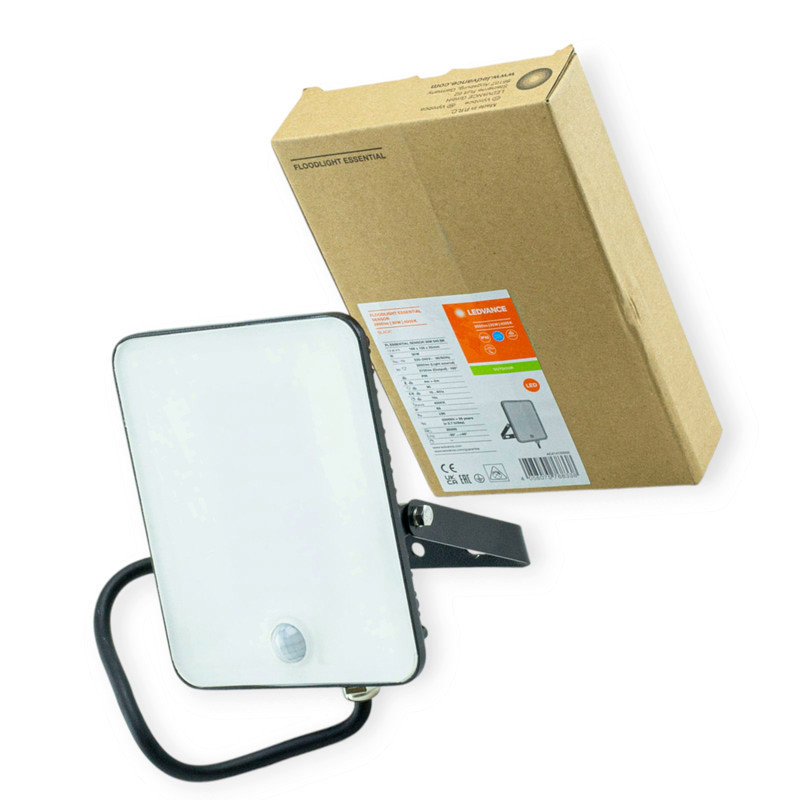 Прожектор уличный 30W LEDVANCE_FIooD Essetial Sensor 840 BK IP65 датч. движения Мукачево - изображение 1