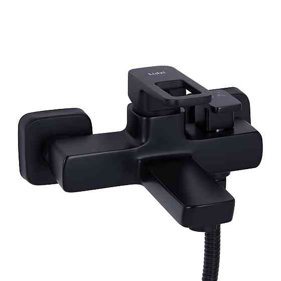 Змішувач для ванни Lidz Wawel 006 (з душовим гарнітуром) (k35) LDWAW006BLA45393 Black Київ