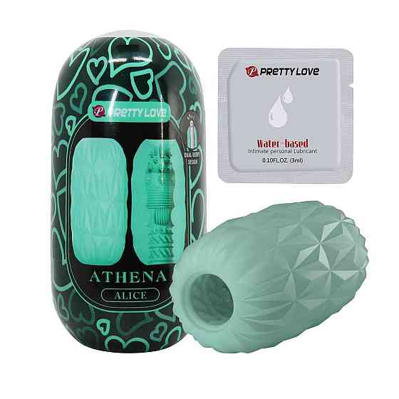 Мастурбатор яйцо PRETTY LOVE Athena Alice голубой, 11.3 x 5.9 см Sex Aura Киев