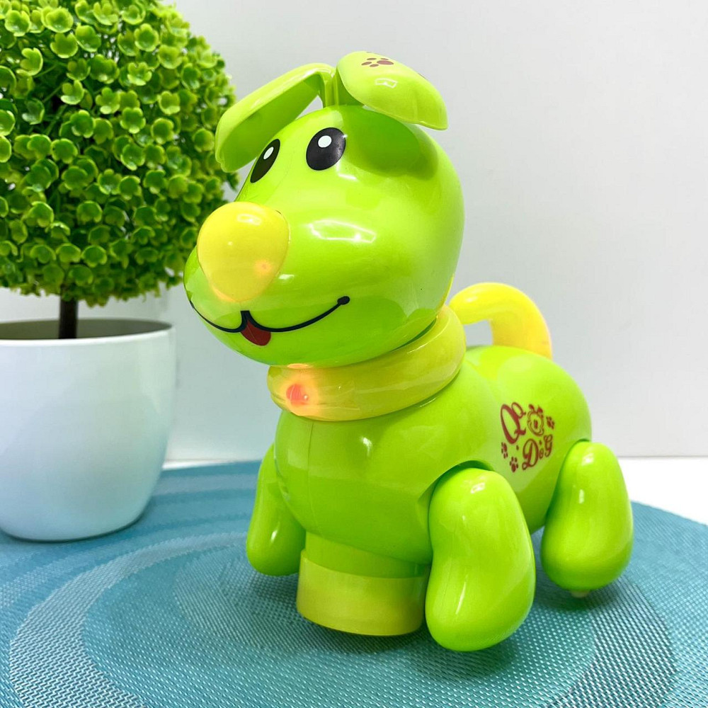 Собачка інтерактивна Limo Toy їздить світиться махає головою та хвостом Зелена (EM 070 A) Чернігів - фото 10