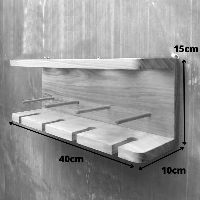 Настенная винная полка 