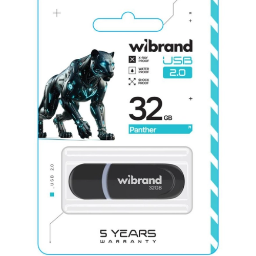 Флешка 32Гб USB 2.0 чорний Panther Wibrand Житомир