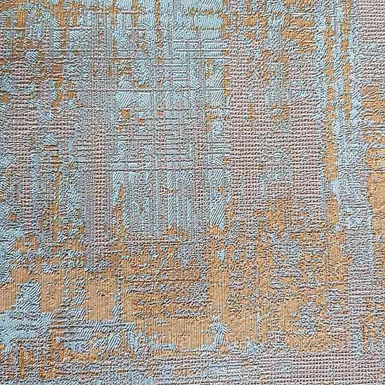 Шпалери метрові вінілові на флізелін Yuanlong Samsara лофт під штукатурку під бетон бірюзовий з золотом 3д Київ