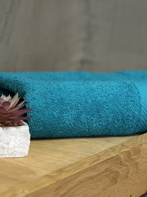 Ecotton Рушник Ecotton 50х80 см махровий бірюзового кольору Коломия - фото 4