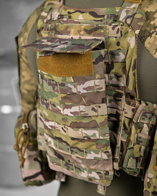 Плитоноска Artex з напашником системою швидкого скидання і 7 підсумками НП4876 Одеса - фото 10