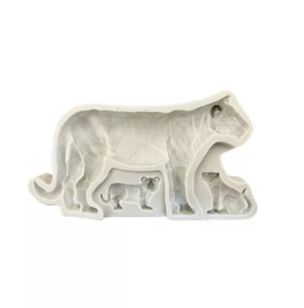 Молд силіконовий Левиця 133 на 60 мм сірий Київ - фото 1