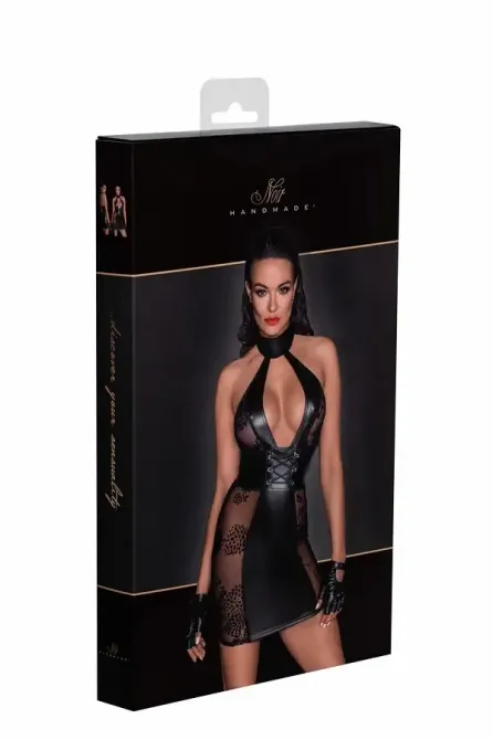 Сукня Noir Handmade F238 Short tulle dress with powerwetlook inserts - 3XL Львів - фото 6