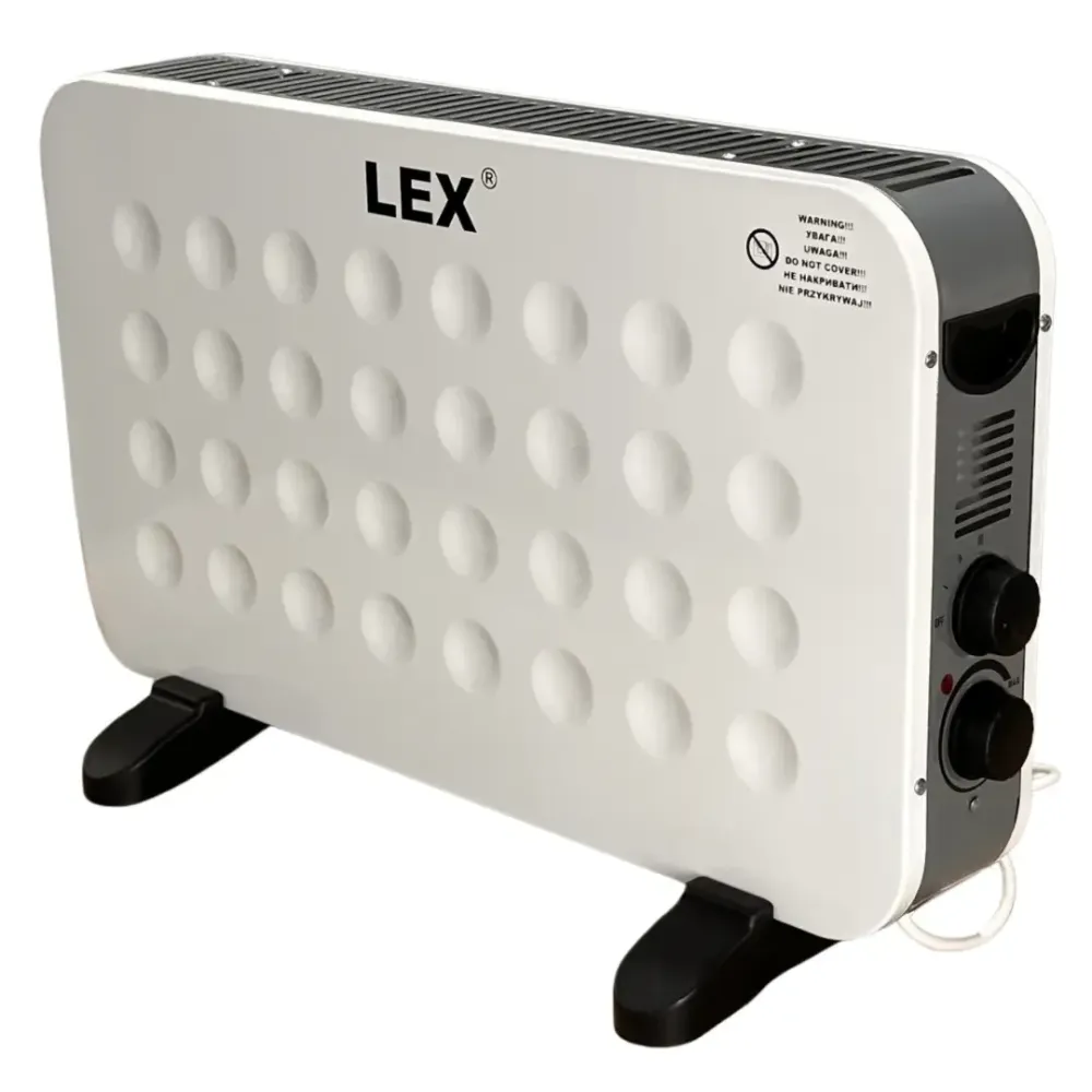 Обогреватель LEX LXZCH01F – конвекторный, 2000 Вт, быстрый и эффективный нагрев, турбовентилятор Львов - изображение 4