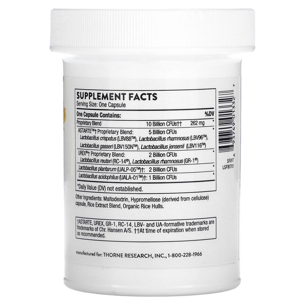 Пробиотики для женщин Thorne Women's Daily Probiotic 30 капс Киев - изображение 2
