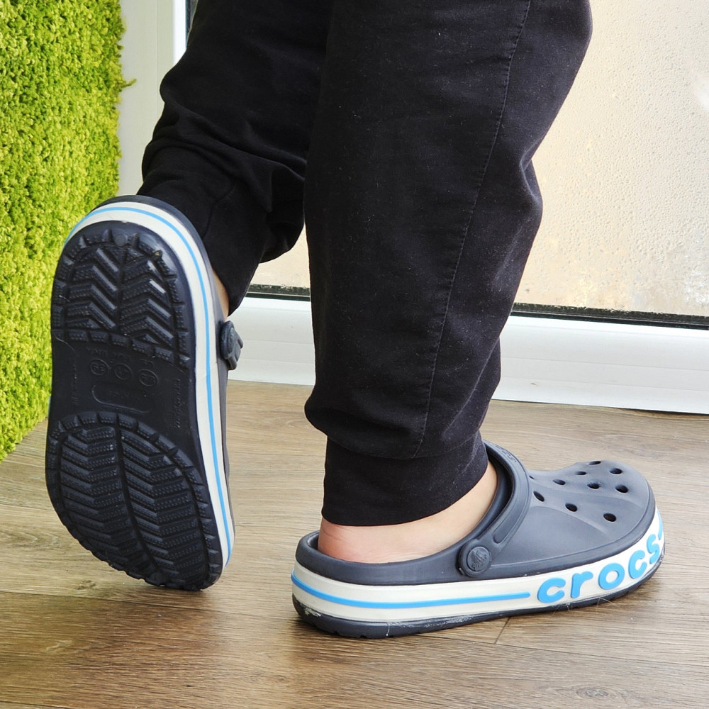 Крокси Темно-сірі капці CROCS Шльопанці Чоловічі Жіночі Сині (розміри: 39,40,41,42) Дніпро - фото 7