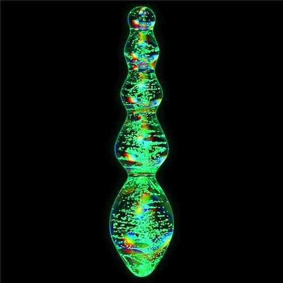 Стеклянный фаллоимитатор DILDO GLOW-IN-THE-DARK TWILIGHT GLEAM GLASS Sex Aura Киев