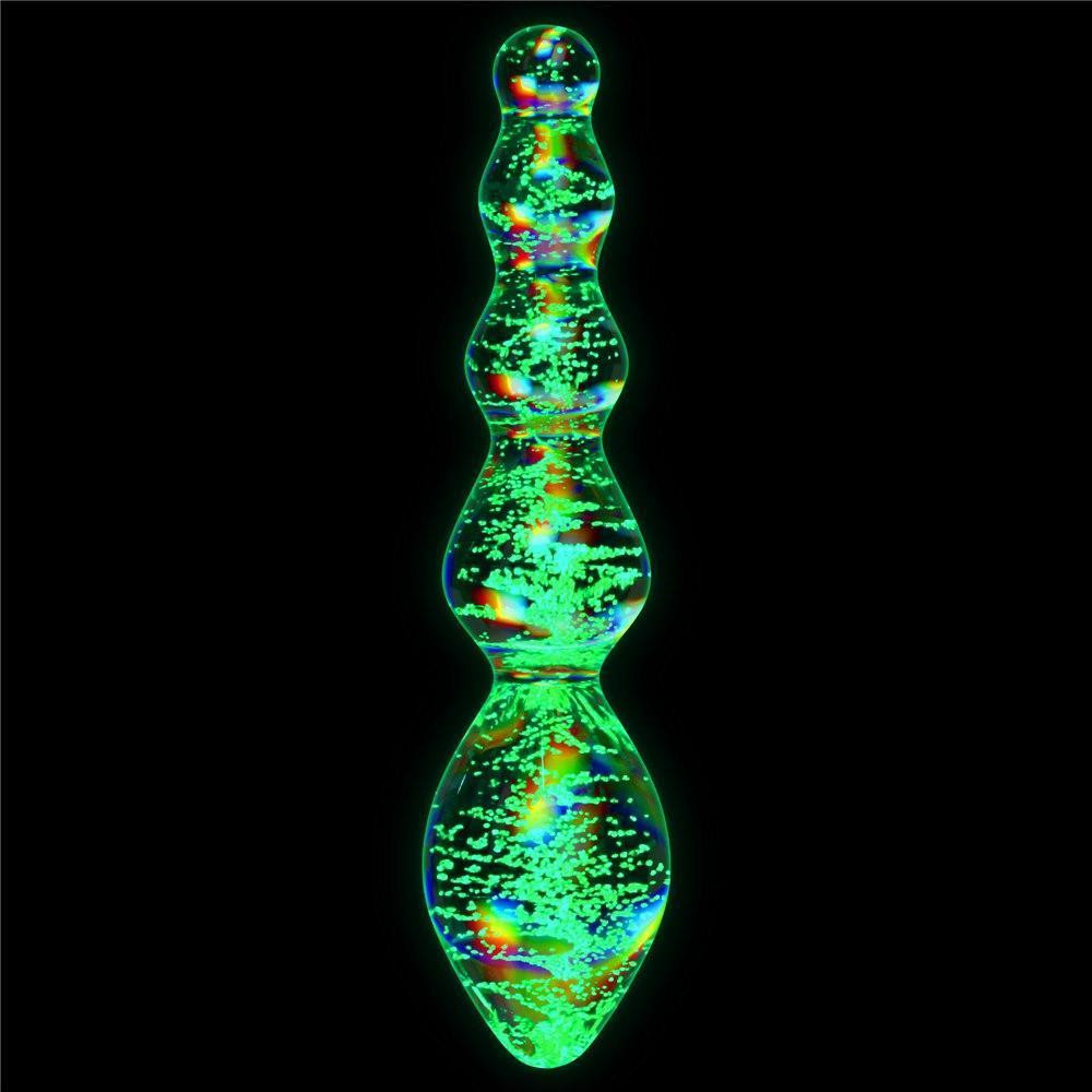 Стеклянный фаллоимитатор DILDO GLOW-IN-THE-DARK TWILIGHT GLEAM GLASS Sex Aura Киев - изображение 4