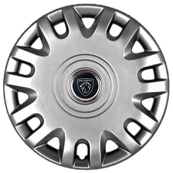 Автомобільні модельні ковпаки R15 Peugeot NEW 333 4шт, SJS, сріблясті Вінниця