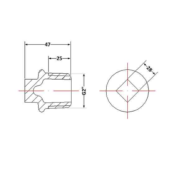 Заглушка чугунная 2