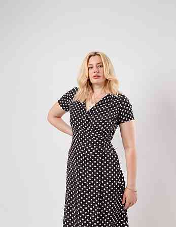 Літнє плаття в підлогу "Кайлі" оптом | Батал Чорний, 50 Київ