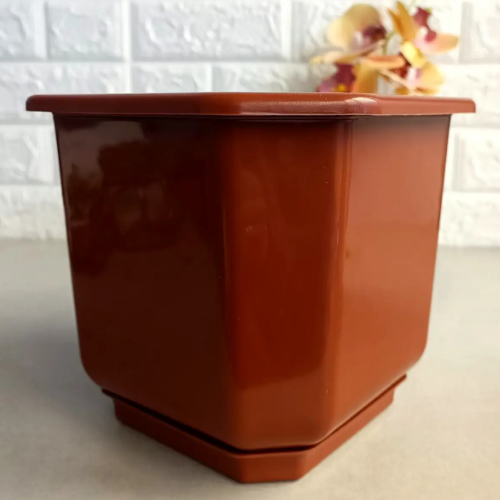 Вазон Дама з підставкою 20*20см теракот Алеана Житомир - фото 4