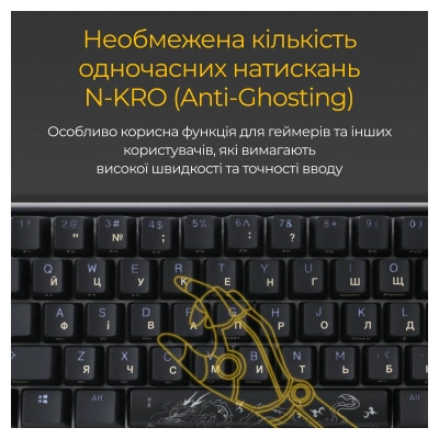 Клавіатура Ducky One 3 SF Cherry MX Red RGB UA USB Black (DKON2167ST-RUAPXCLAWSC1) Вінниця - фото 4
