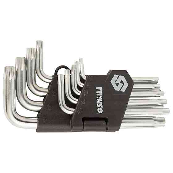 Sigma Ключи TORX 9шт T10-T50 мм CrV (короткие с отверстием) SIGMA (4022211) Коломия