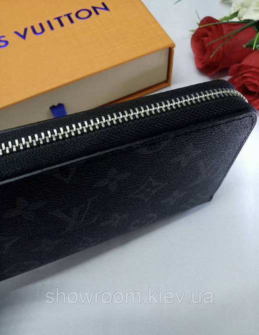 Мужской кошелек Louis Vuitton (60017) dark grey Киев - изображение 6