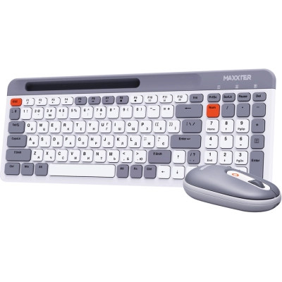 Комплект Maxxter KMS-WCM-03G-UA Wireless Gray/White (KMS-WCM-03G-UA) Вінниця - фото 2