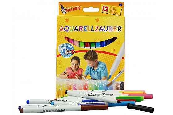 Акварельні Фломастери MALINOS Aquarellzauber на водній основі 12 шт Киев