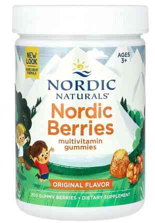 Вітаміни для дітей від 3 років Nordic Naturals  Multivitamin Gummies 200 жув таб  ягід Київ