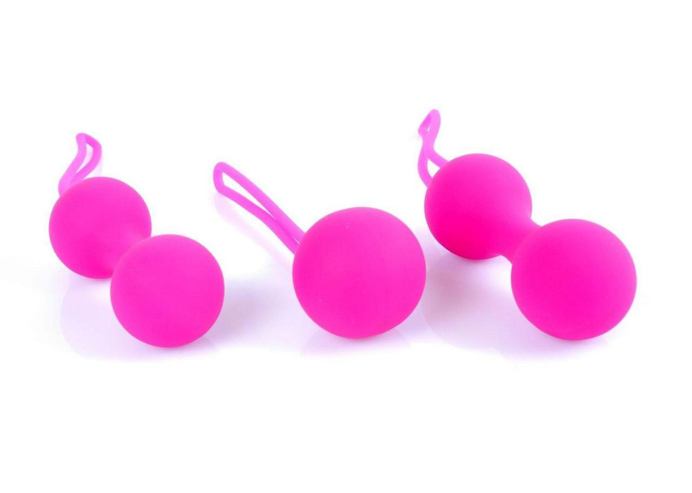 Набор вагинальных шариков - Silicone Kegal Balls Set Pink Sex Aura Киев - изображение 3