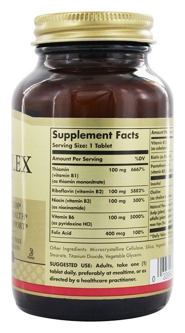 Мультивітамінний комплекс B-100 (B-Complex 100) 100 таблеток Київ - фото 2