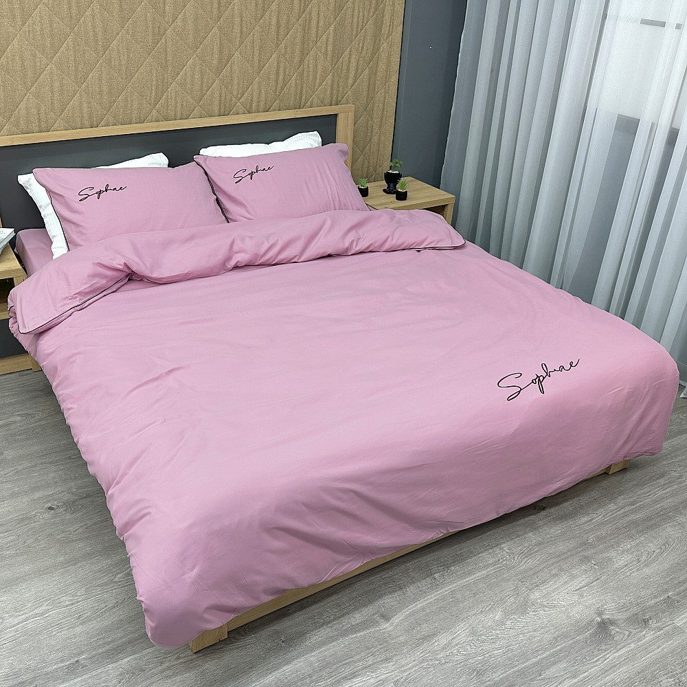 Комплект постільної білизни Сатин, Євро 200х230 Ліловий (88-150) Київ - фото 2