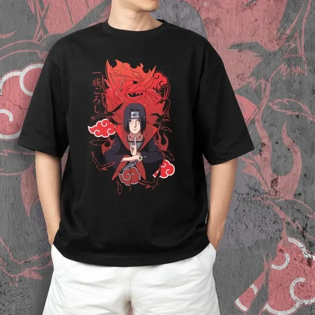 Футболка для підлітка хлопчика з принтом Наруто Итачи Сусано 2 Розмір 160 Anime10508 Дніпро - фото 3