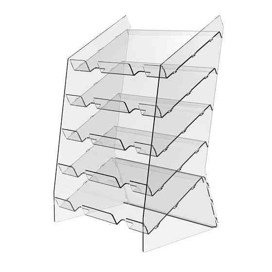 Подставка витрина EKOSTAR под батончики настольная 5 полок 300х255х490 Киев