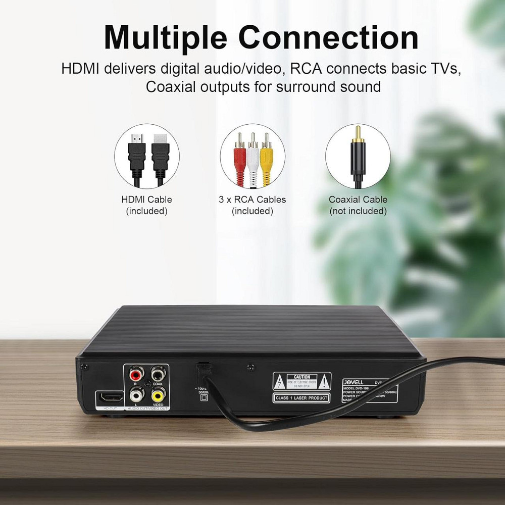 DVD-програвач JOVELL  DVD-198 для телевізора із виходом HDMI та AV Дніпро - фото 8