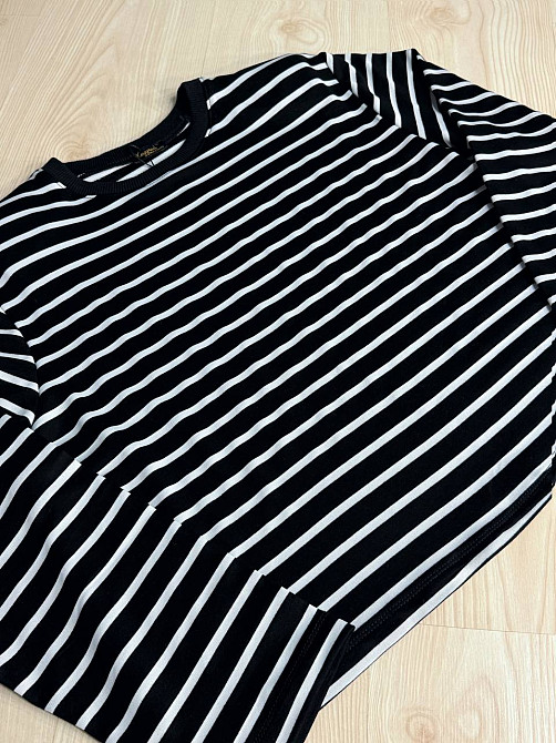 Лонгслив женский KEYYMOD 34094 в полоску с подплечниками оверсайз черный, черный, M Киев - изображение 4