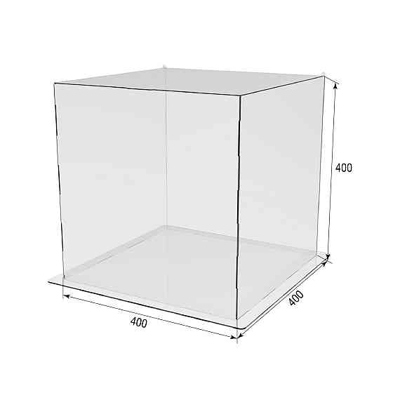 Коробка акрилова EKOSTAR 400х400х400 з кришкою Київ